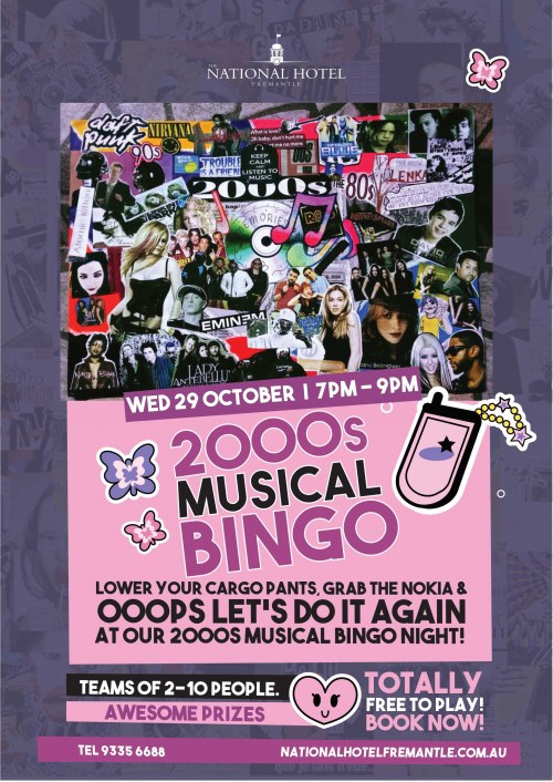 2000s Musical Bingo